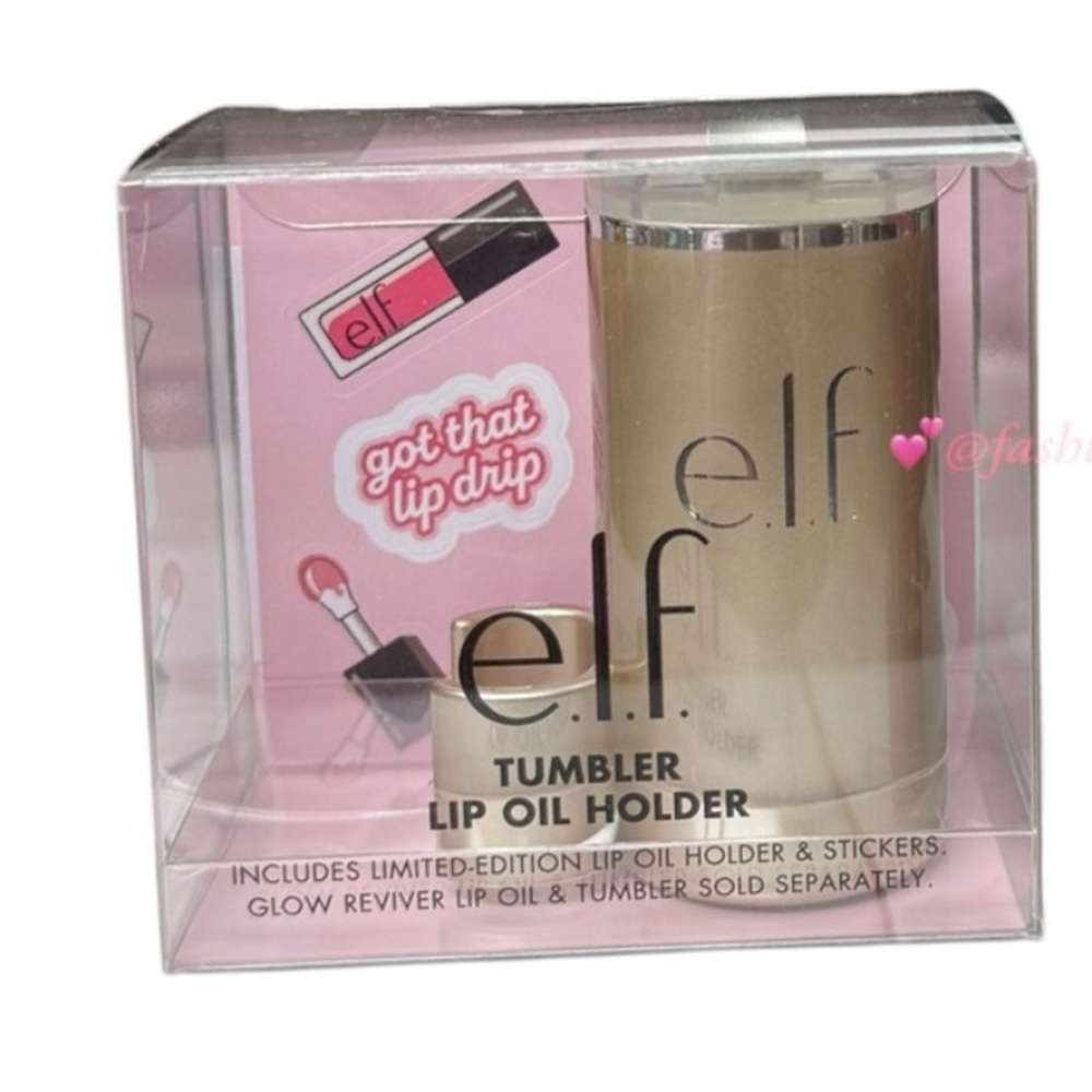 New Elf X Stanley Tumbler Lip Oil Holder Gold & New Lip Oils!